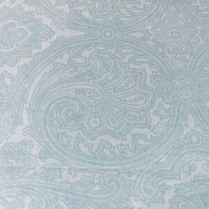 Luxury Queen Flat Sheet Blue Wht Vintage India soft Cotton